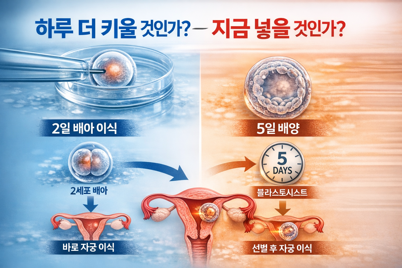 One Embryo: Should You Transfer Now or Wait Another Day?