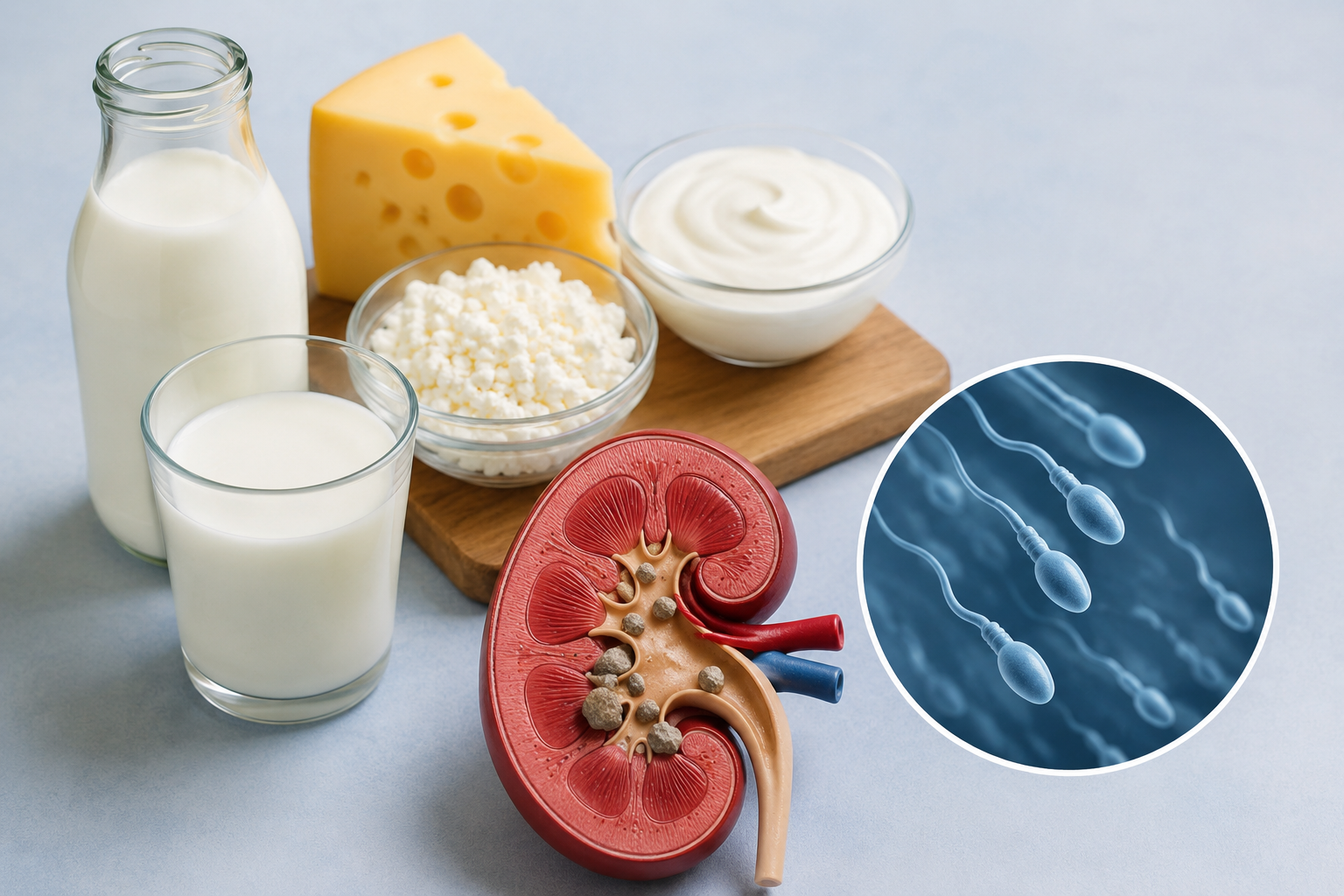 “Milk and Your Health”: Separating Fact from Fiction Regarding Kidney Stones and Sperm Quality