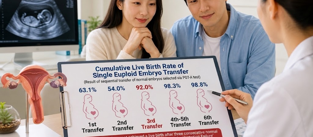 “Diagnosed with ‘Recurrent Implantation Failure’ After a Single Failed Euploid Transfer?… Cumulative Live Birth Reaches 92% by the Third Transfer”