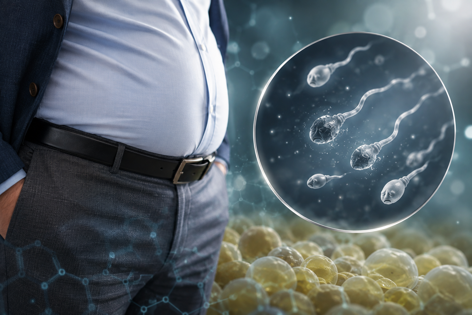 “It Was ‘Obesity Itself’ That Reduced Sperm Count… When Combined with Hyperglycemia, Sperm DNA Was Also Compromised”