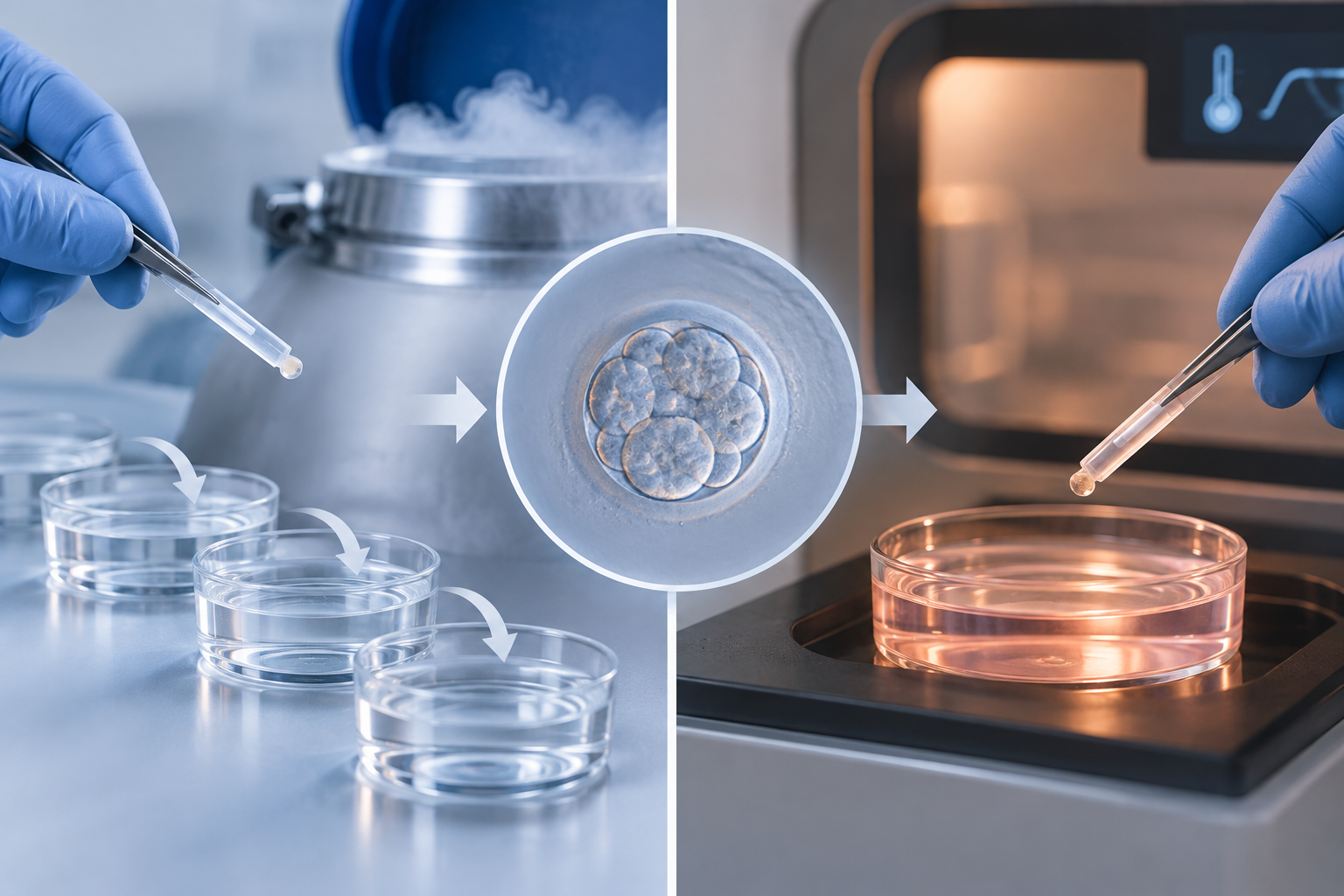Direct Embryo Warming: Promising Mouse Data, Human Limits