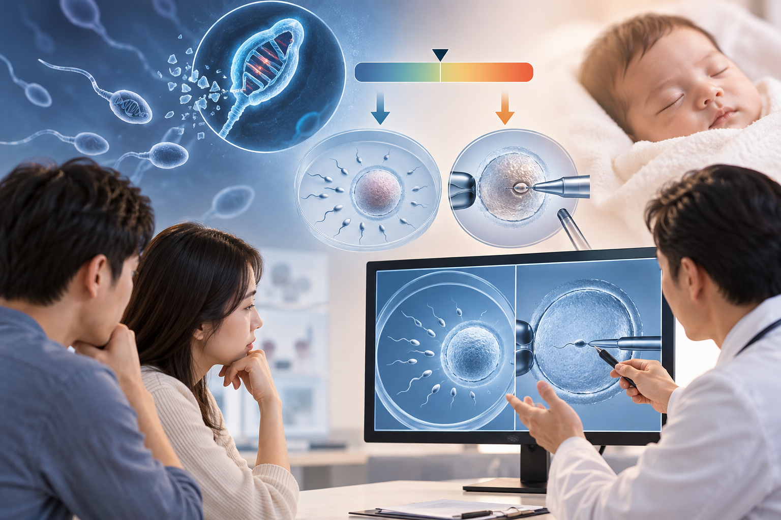 “Should You Immediately Opt for ICSI If Sperm DNA Damage Is High?”… IVF vs. ICSI Outcomes Diverge Based on DFI