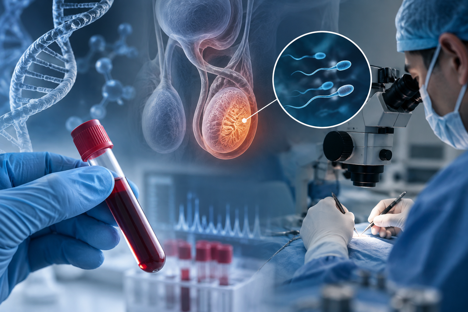 “If I Have Azoospermia, Will Surgery Retrieve Sperm?… Can a Blood Test Tell in Advance?”