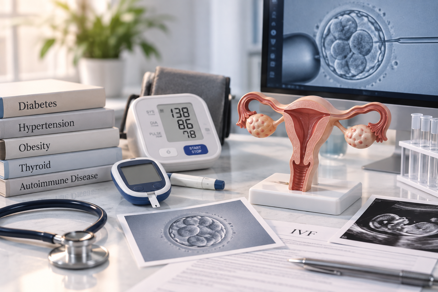 IVF With Diabetes, Hypertension or Obesity: Live Birth Evidence